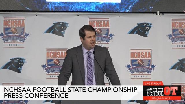 2022 NCHSAA football state championship press conference
