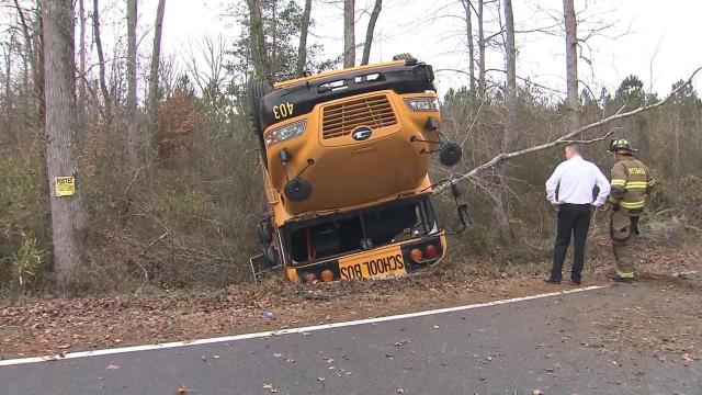 Cumberland County Schools bus flips giving parents a scare, but no one seriously injured
