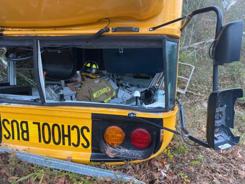 No serious injuries when Cumberland bus flips