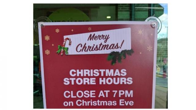 Christmas hours for grocery and retail stores: Most stores closed today, but not all
