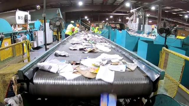 See inside a factory processing your waste and items you should never put in the recycling bin