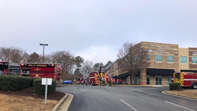 Building in Fuquay-Varina catches fire New Year's Day