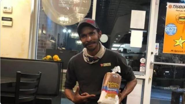 Burger shop employee surprised with Go-Fund-Me fundraiser