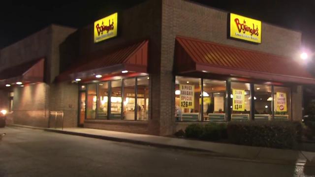 Suspect shot in stomach by police officer at Bojangles in Henderson