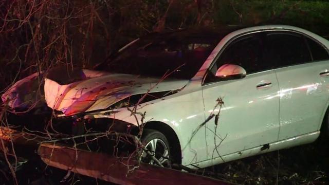 Driver loses control of car, crashes into power pole in Durham