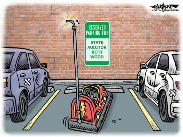 DRAUGHON DRAWS: Latest from the N.C. motor pool -- bumper cars