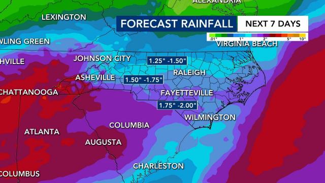 Rainy, 'unsettled' weather on tap for most of the work week