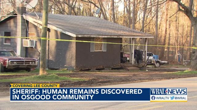 Sheriff: Human remains discovered in Osgood community