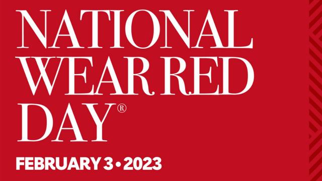 'Go red' Friday to raise awareness of heart disease in women 