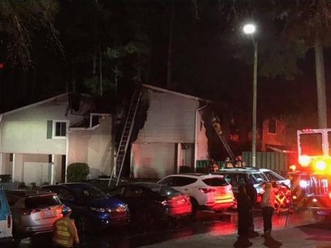 Fire at Raleigh apartment complex damages building