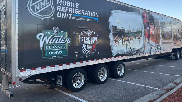 Ice-making equipment arrives at Carter-Finley Stadium for Canes' first outdoor game