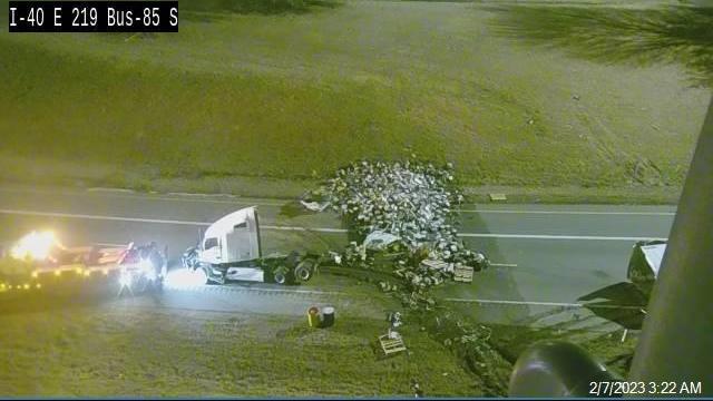 Jack Daniel's whiskey spilled all over highway after tractor-trailer crash on I-40