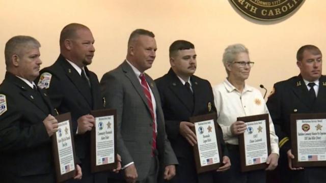 Nash County honors first responders who saved the life of deputy after I-95 shootout