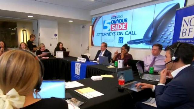 2,762 calls answered for WRAL's Attorneys On Call