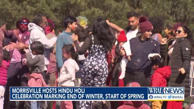Morrisville celebrates the end of winter with ancient Hindu festival