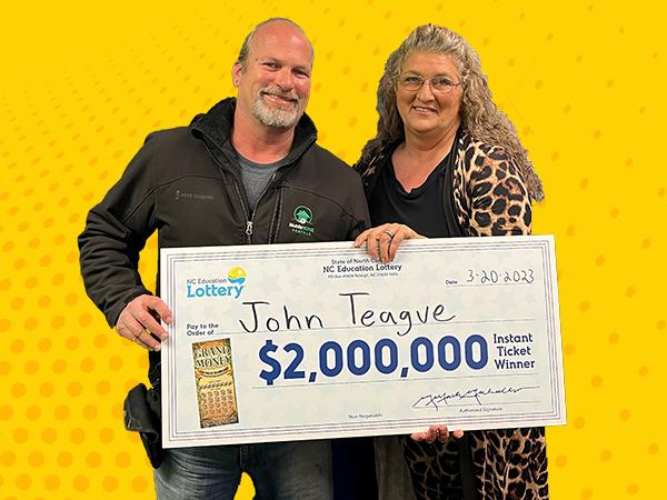 'Hallelujah': Johnston County man's $2 million lottery win makes him want to shout