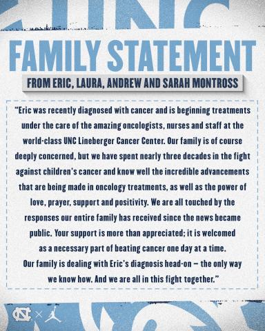 Statement from the Montross family 