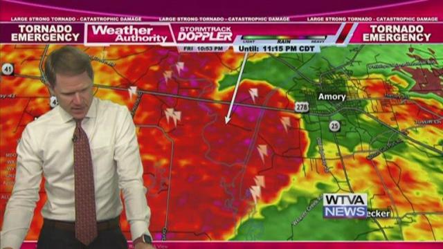 TV meteorologist prays on-air as tornado tears through rural Mississippi