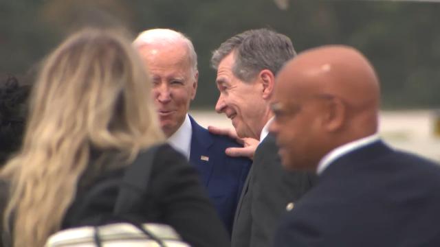 President Joe Biden arrives at RDU to kick off tour