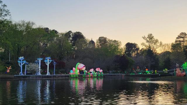 New immersive light festival moves into Pullen Park