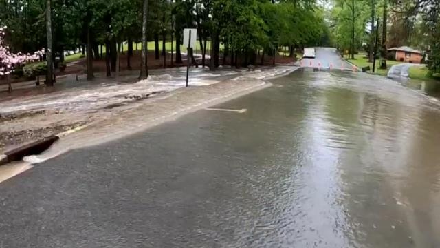 'Entire park flooded': Water recedes after heavy rain at Fuquay-Varina park