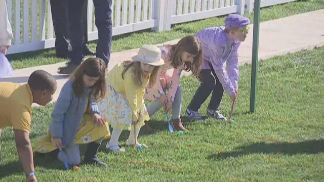 Kids soak up White House Easter Egg Roll