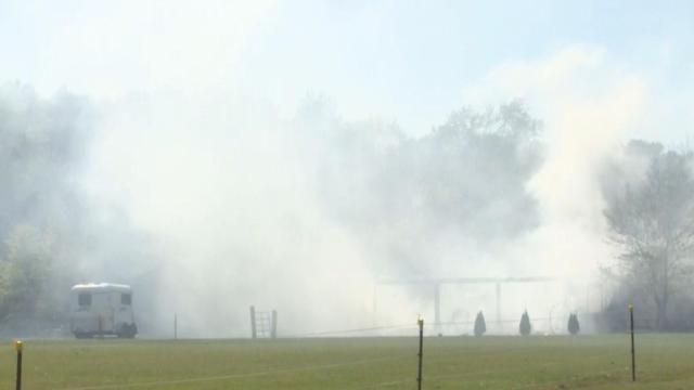 One person injured after horse barn leveled in Pitt County fire