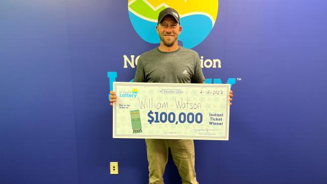 Moore County man wins $100,000 lottery prize