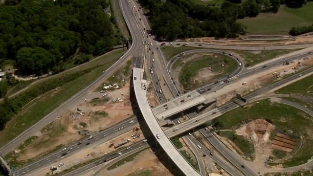 New traffic pattern at Raleigh's Wade Ave.: New bridges open, lanes and ramps close Friday night