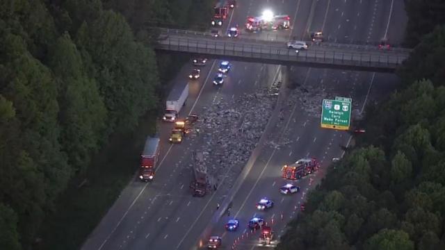 Crash, trash on I-40 in Raleigh creates worst morning commute in years