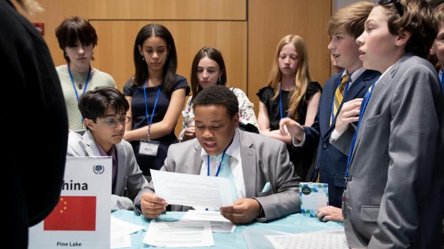 Spotlight: Sponsored: Students debate, solve major challenges at Bilingual Model UN