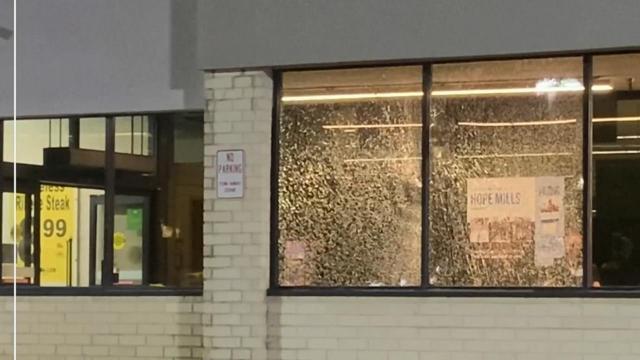 Windows shattered in shooting at Hope Mills grocery store