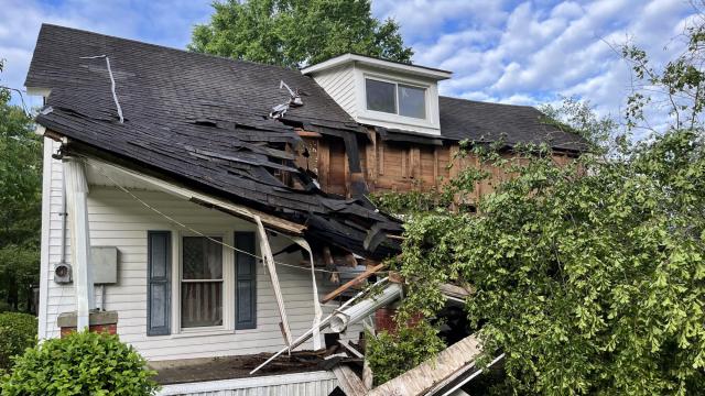 Trees falls onto Johnston County home; storm leaves thousands without power in Wake County