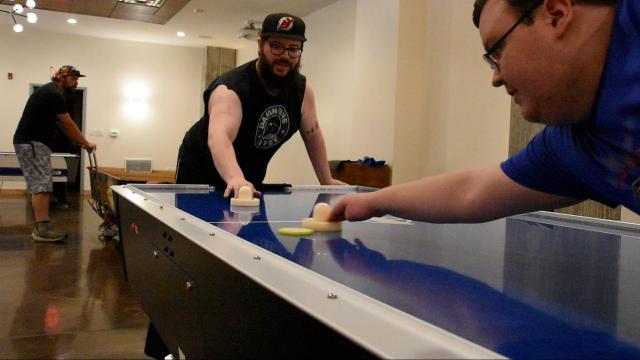 Air hockey players glide to Durham for state championship tournament