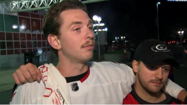 Canes fans react to defeat in Game 1 against the Florida Panthers 