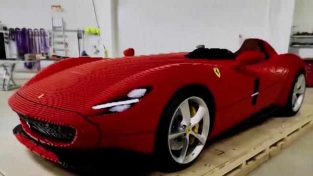 Lego builders craft full-size Ferrari