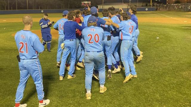 4A East Baseball: Wake Forest pounds Corinth Holders 9-4 to advance to state championship series