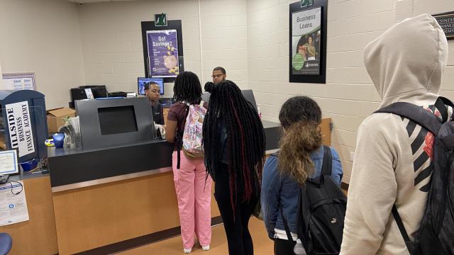 This student-run, fully operational bank allows students to learn financial responsibilities, including hands-on banking experience, creating a budget, opening checking/savings accounts, balancing a checkbook and more.