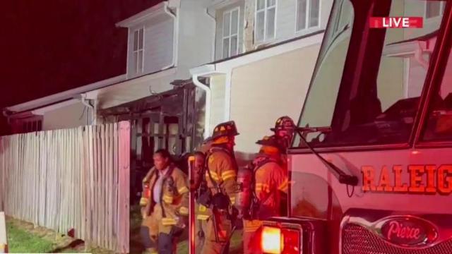 Grill fire at Raleigh townhome forces family of 3 out of home