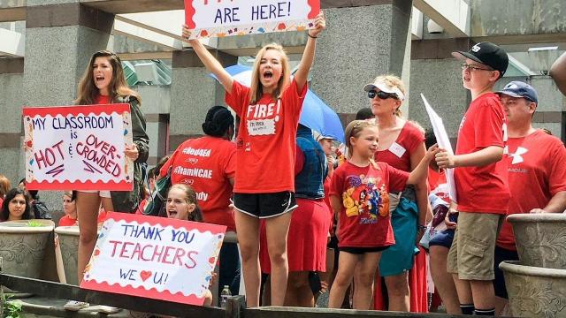 05-16-2018 Red for Education protest in Raleigh NC