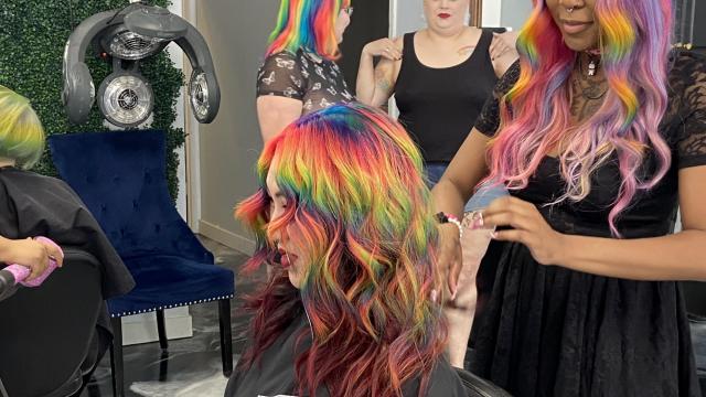 Rainbow hair, mermaid hair: Cary salon offers safe space for self-expression