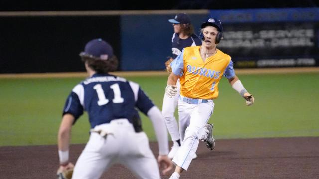Burns rolls South Granville in game 1 of 2A baseball championship series