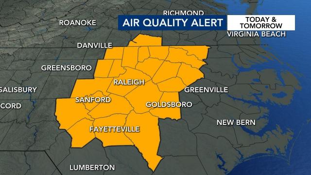 Mostly sunny Thursday with temps in the 80s, still under Code Orange air quality