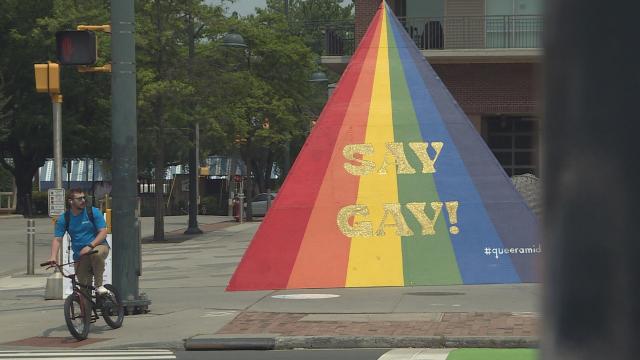 Chapel Hill's queeramid stands at the center of town's Pride Month celebrations 