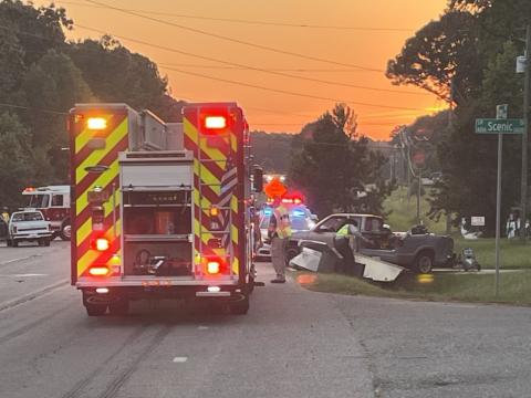 Person ejected from car, two other injured after crash in Wake Forest