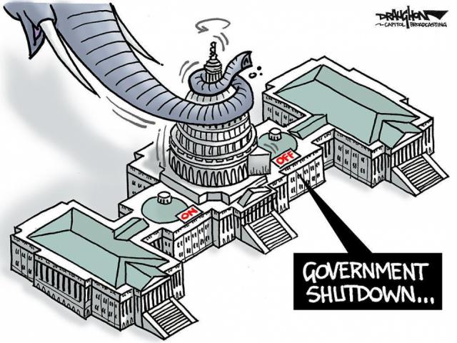 DRAUGHON DRAWS: Government shutdown-who is flipping the off-switch?