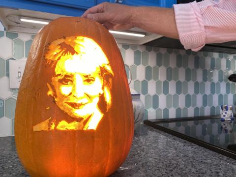 Barbara Walters pumpkin