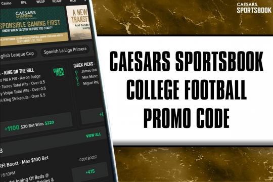 Caesars Sportsbook Promo Code WRAL1000: Get $1,000 college football bet on the house