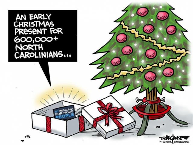 DRAUGHON DRAWS: Holiday hopes for better health come early to 600,000 in N.C.