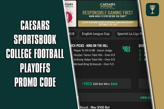 Caesars Sportsbook promo code WRAL1000 activates $1,000 CFP bonus